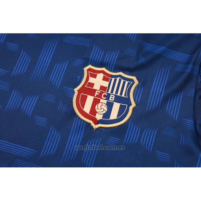 Chandal del Barcelona Manga Corta 2024-2025 Azul - Pantalon Corto